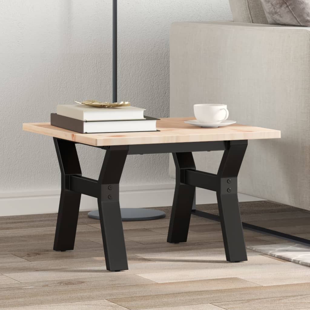 Pieds de table basse cadre en Y 40x40x33 cm acier