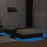 Cadre de lit sans matelas avec lumières LED 90x190 cm