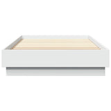 Cadre de lit sans matelas blanc 100x200 cm bois d'ingénierie