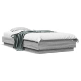 Cadre de lit sans matelas sonoma gris 90x200 cm