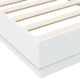 Cadre de lit sans matelas blanc 90x190 cm bois d'ingénierie