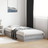 Cadre de lit sans matelas sonoma gris 90x190 cm