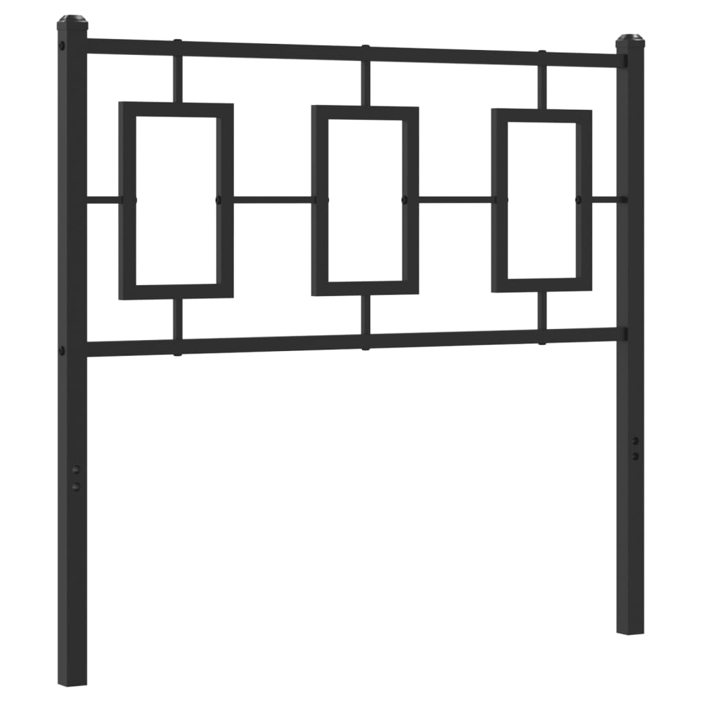 Tête de lit métal noir 90 cm