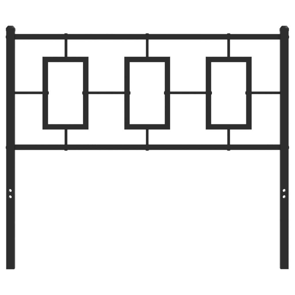 Tête de lit métal noir 100 cm