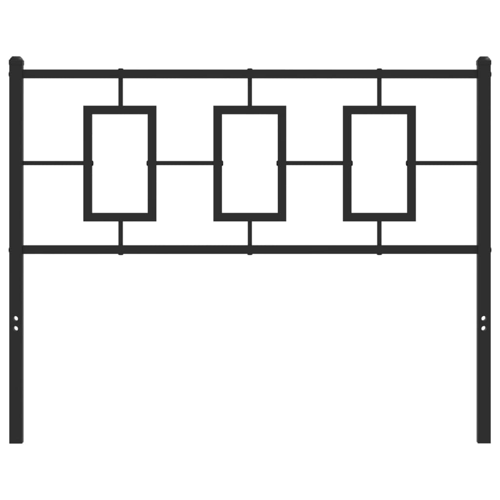 Tête de lit métal noir 107 cm