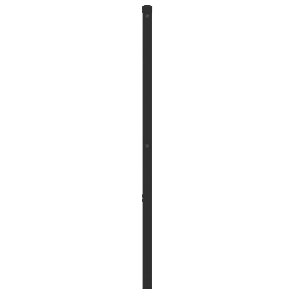 Tête de lit métal noir 193 cm