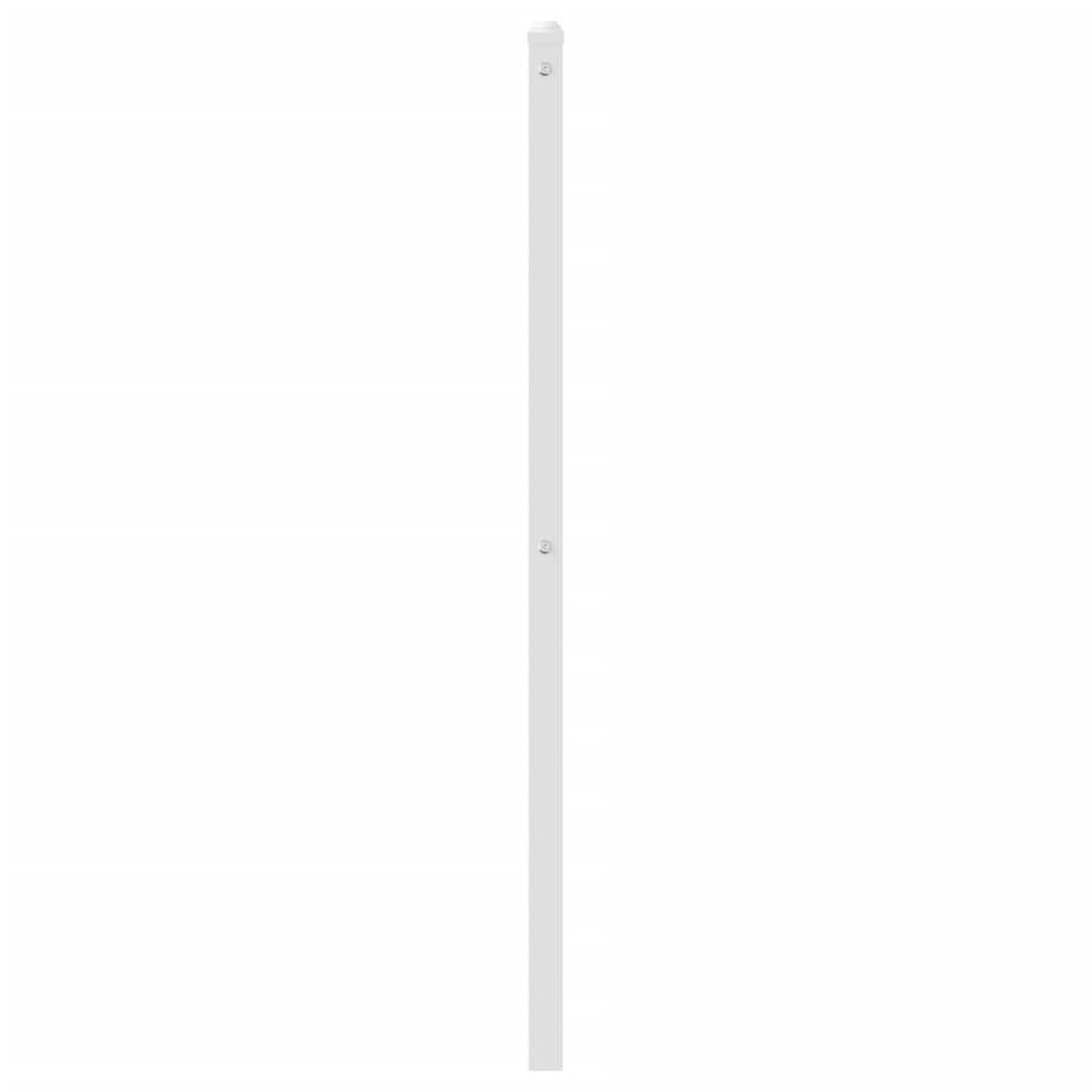 Tête de lit métal blanc 75 cm