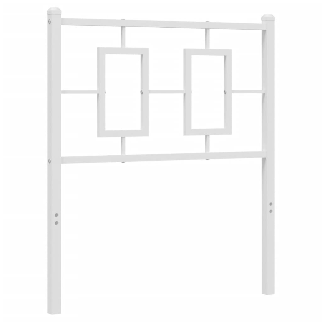 Tête de lit métal blanc 75 cm