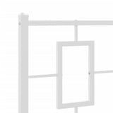 Tête de lit métal blanc 75 cm