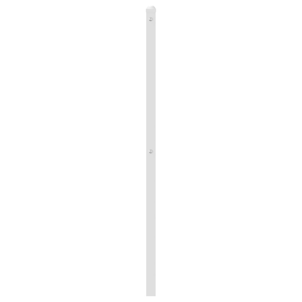 Tête de lit métal blanc 80 cm