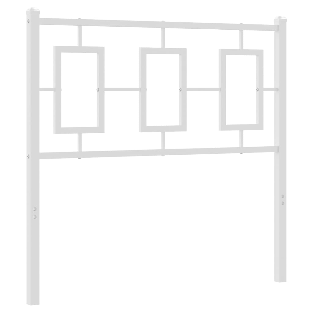 Tête de lit métal blanc 90 cm