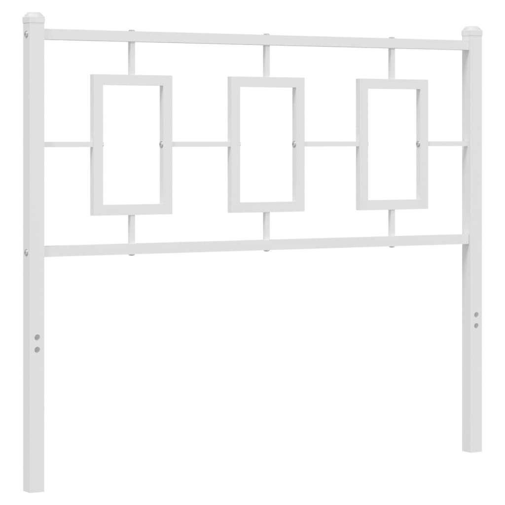 Tête de lit métal blanc 100 cm