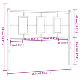 Tête de lit métal blanc 100 cm