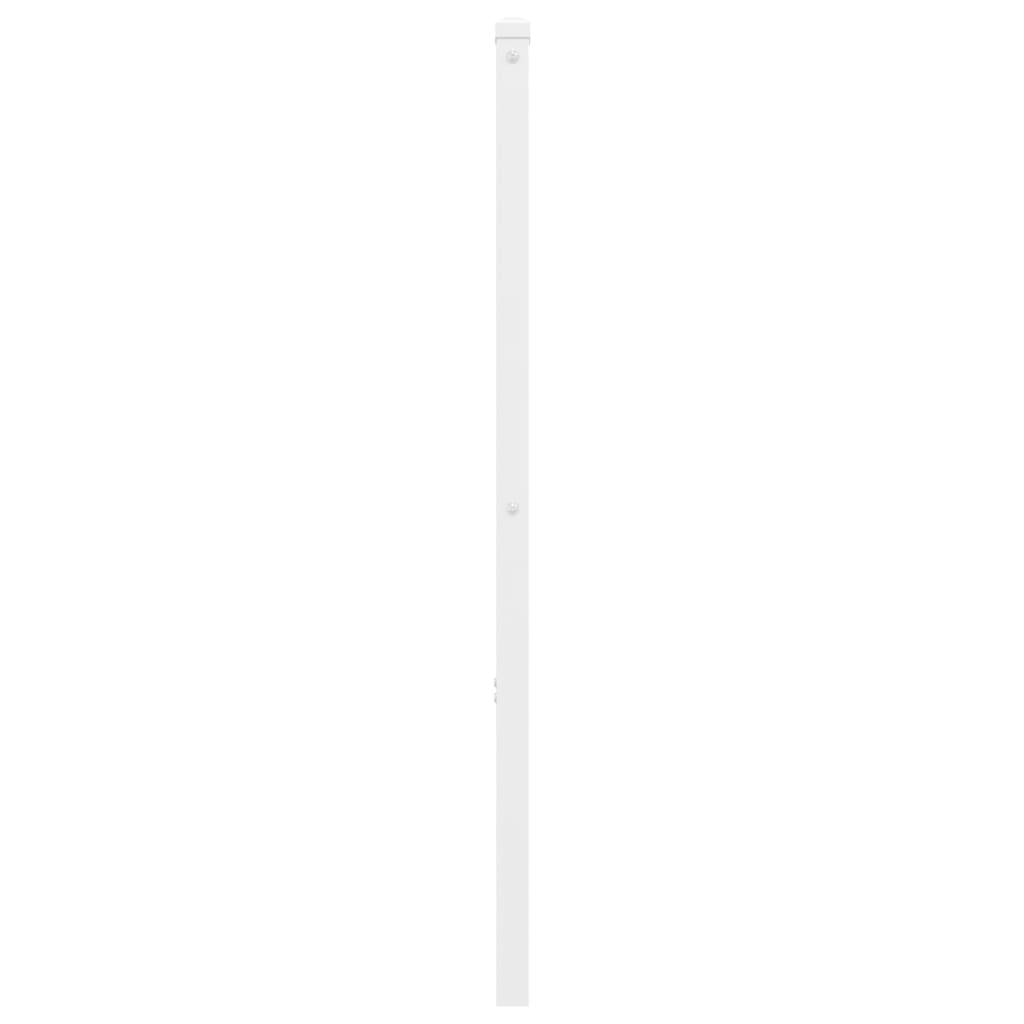 Tête de lit métal blanc 120 cm