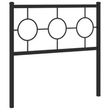 Tête de lit métal noir 90 cm