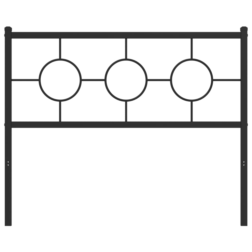 Tête de lit métal noir 107 cm