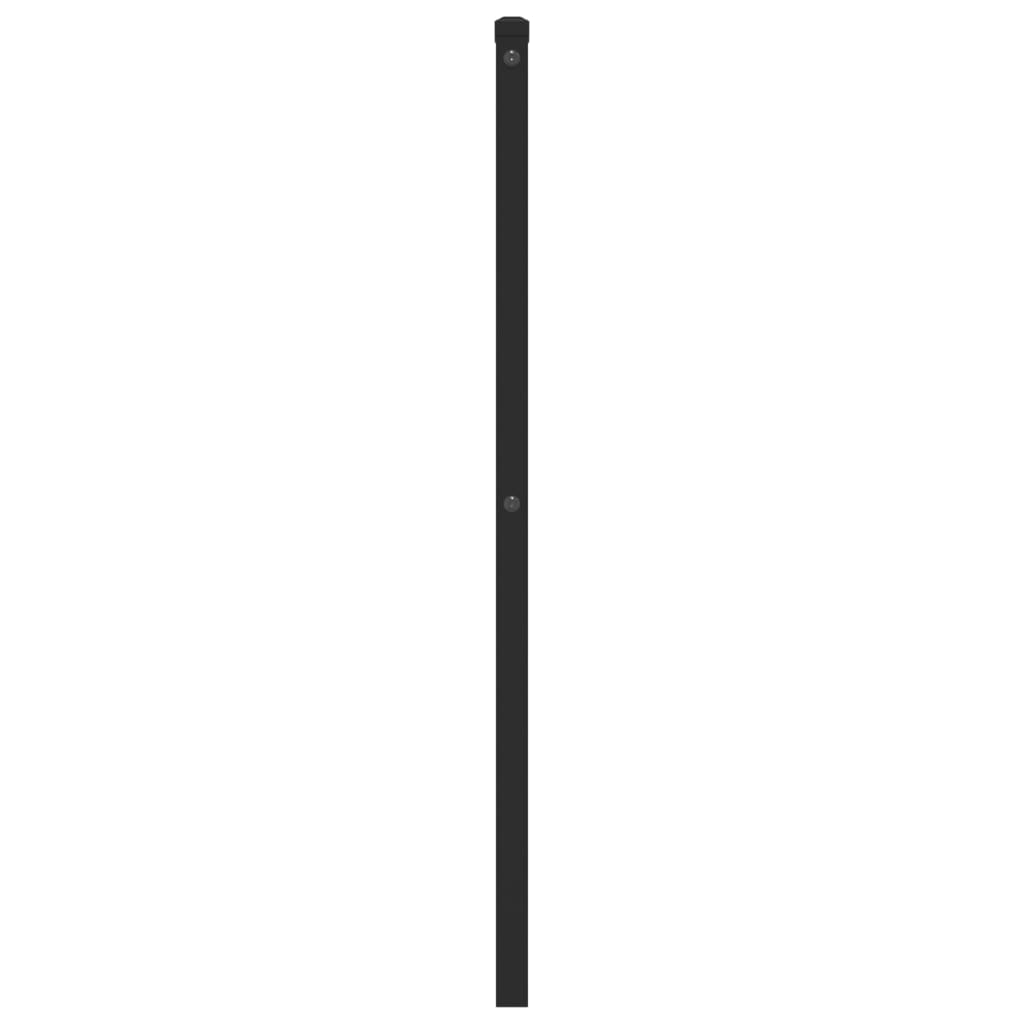 Tête de lit métal noir 107 cm