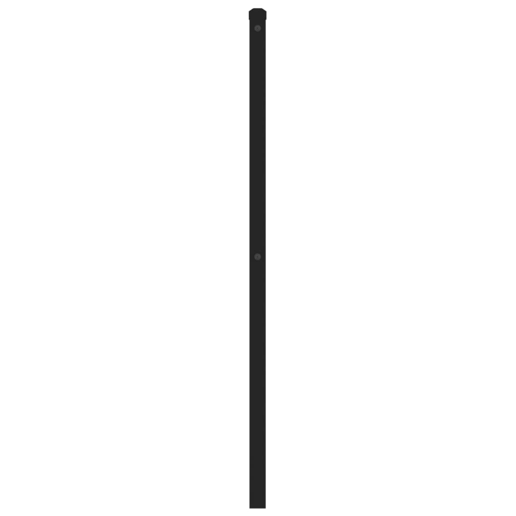 Tête de lit métal noir 135 cm