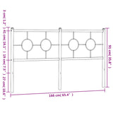 Tête de lit métal noir 160 cm