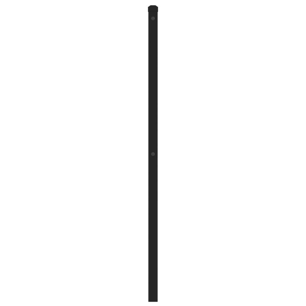 Tête de lit métal noir 193 cm