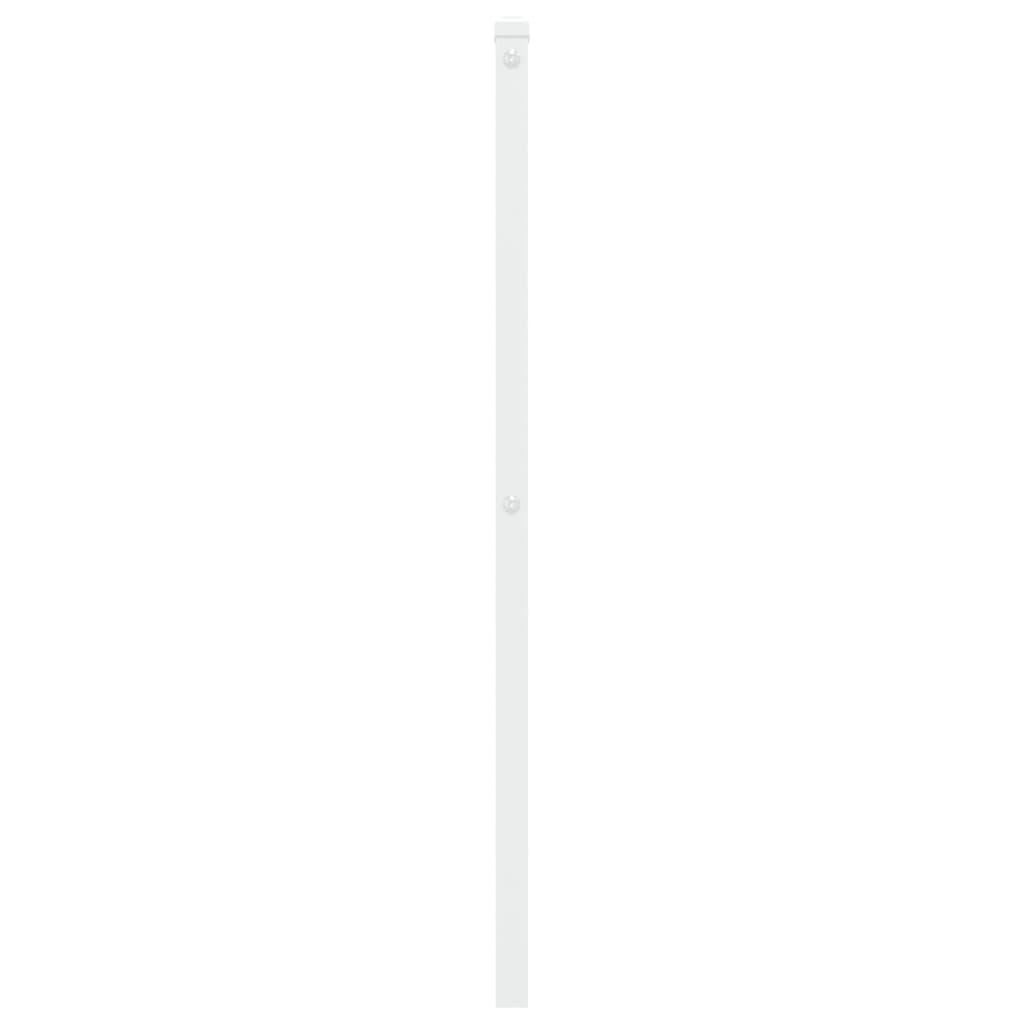 Tête de lit métal blanc 75 cm