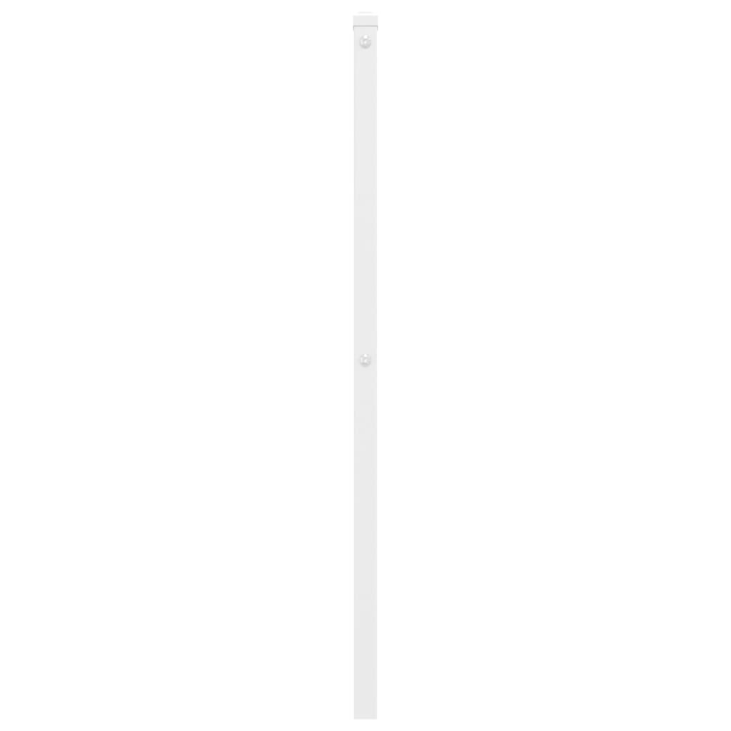 Tête de lit métal blanc 80 cm