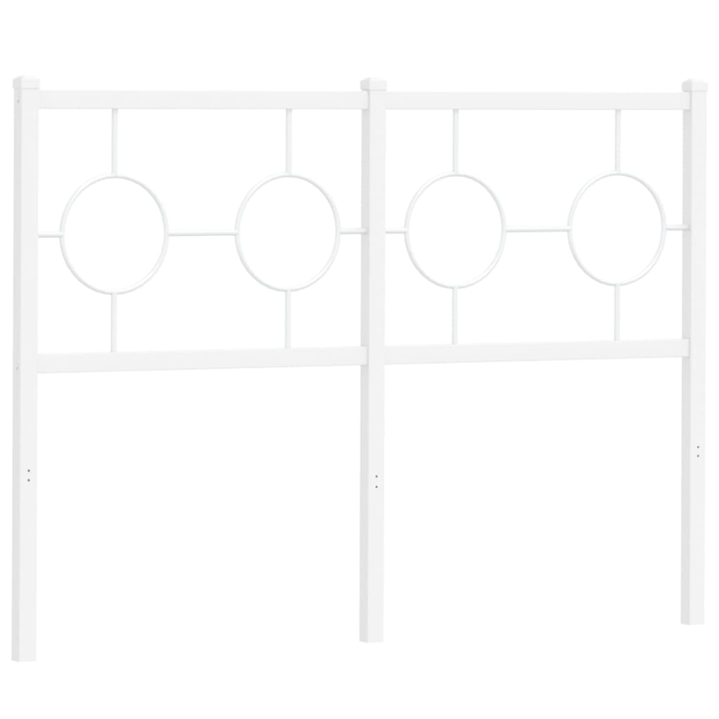 Tête de lit métal blanc 120 cm