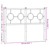 Tête de lit métal blanc 120 cm