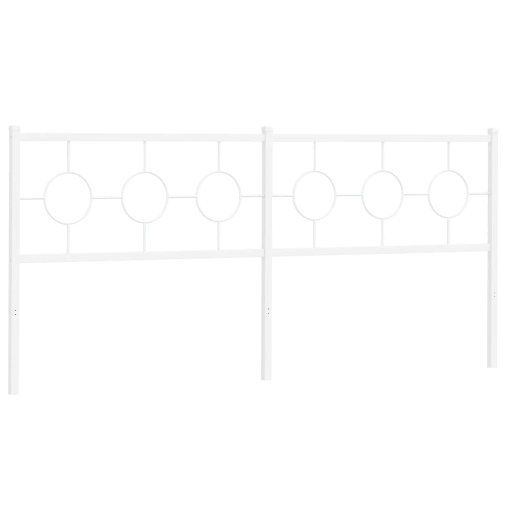 Tête de lit métal blanc 193 cm