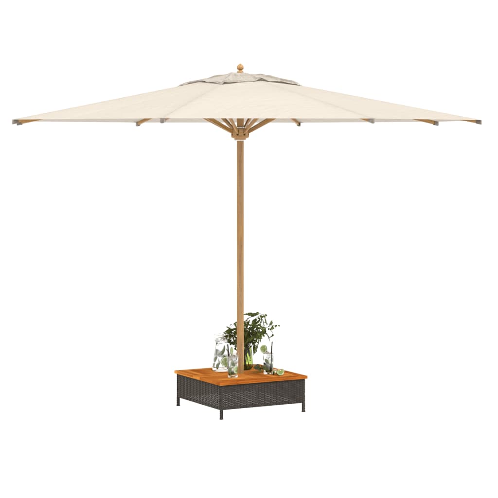 Black parasol base cover 70x70x25 cm