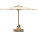 Grey parasol base cover 70x70x25 cm