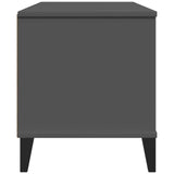 Meuble TV VIKEN gris anthracite bois de pin solide