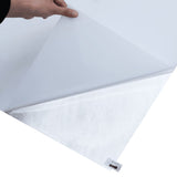 Film de fenêtre statique dépoli blanc transparent 45x2000cm PVC