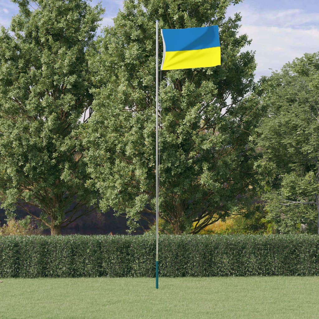 Drapeau de l'Ukraine avec œillets en laiton 90x150 cm