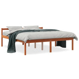 Seniorenbett ohne Matratze 150x200 cm aus massivem Kiefernholz