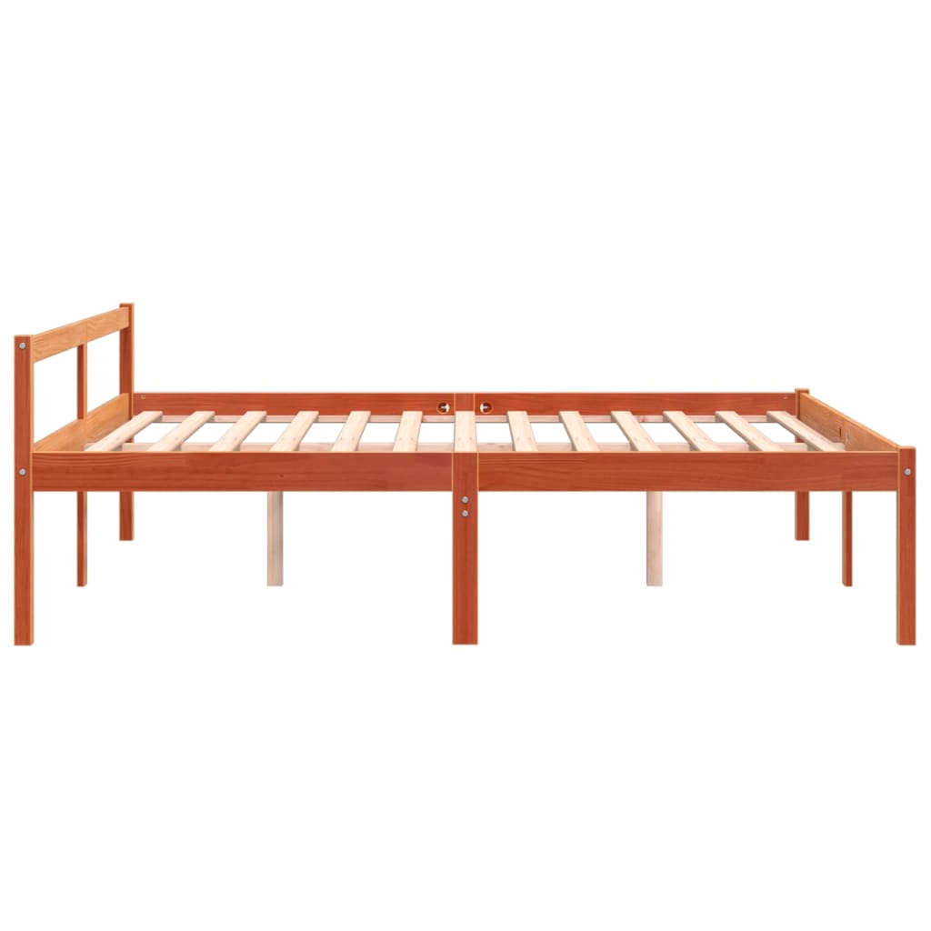 Seniorenbett ohne Matratze 160x200 cm aus massivem Kiefernholz