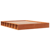 Cadre de lit sans matelas cire marron 120x200cm bois pin massif