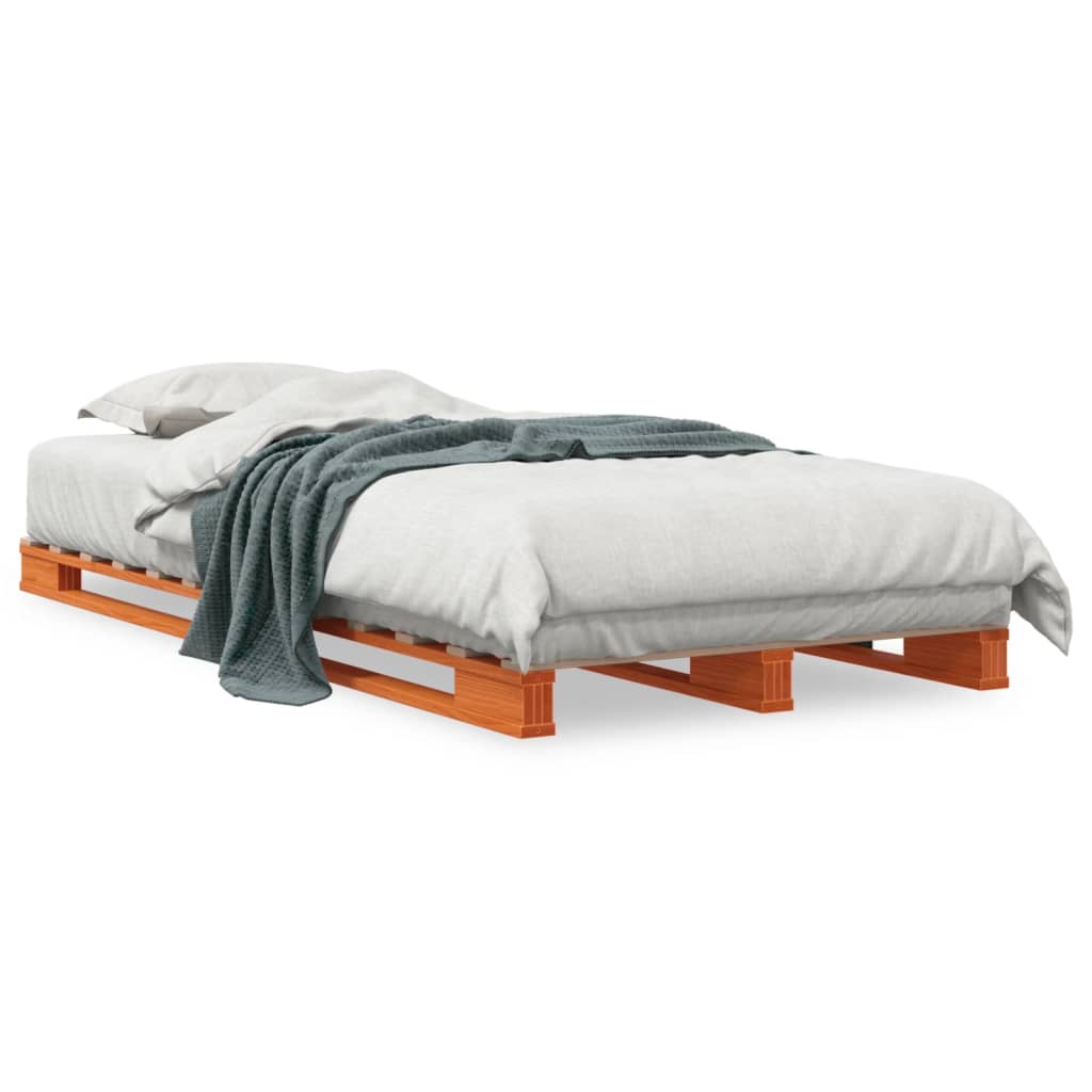 Pallet bed without mattress 90x200 cm solid pine wood