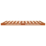 Pallet bed without brown wax mattress 140x200 cm solid pine