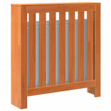 Cache-radiateur cire marron 79,5x19x84 cm bois massif de pin