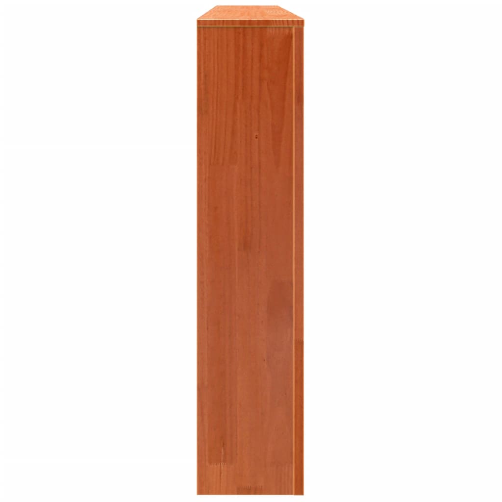 Cache-radiateur cire marron 79,5x19x84 cm bois massif de pin