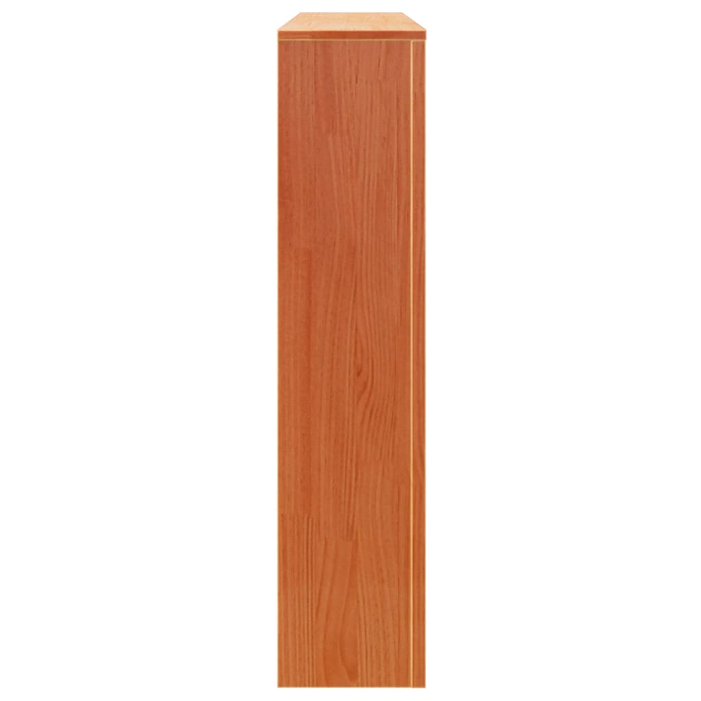 Cache-radiateur cire marron 108,5x19x84 cm bois massif de pin