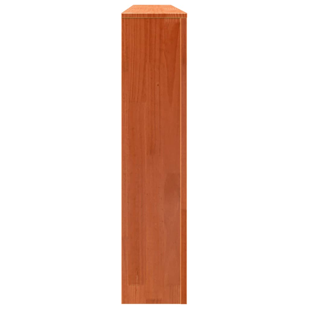 Cache-radiateur cire marron 169x19x84 cm bois massif de pin