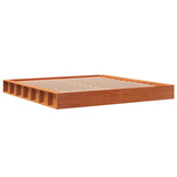 Cadre de lit sans matelas cire marron 180x200cm bois pin massif