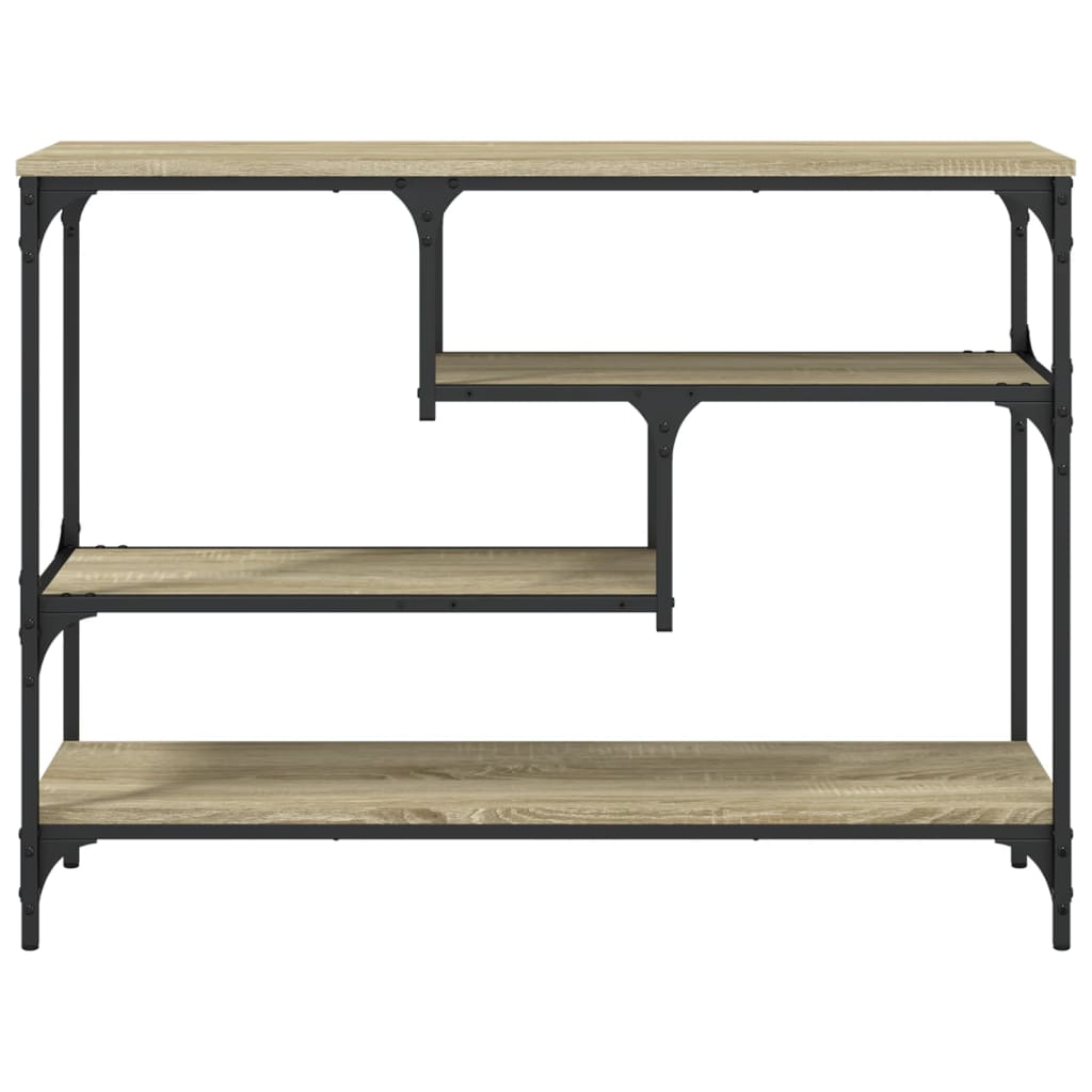 Konsolentisch aus Sonoma-Eiche, 100 x 30 x 75 cm, Holzwerkstoff