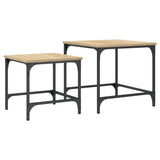 Tables basses gigognes 2 pcs chêne sonoma bois d'ingénierie