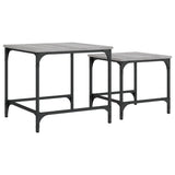 Nesting Coffee Tables 2 pcs Sonoma Gray Engineered Wood