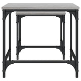 Nesting Coffee Tables 2 pcs Sonoma Gray Engineered Wood