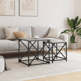 Nesting Coffee Tables 2 pcs Sonoma Gray Engineered Wood