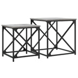 Nesting Coffee Tables 2 pcs Sonoma Gray Engineered Wood